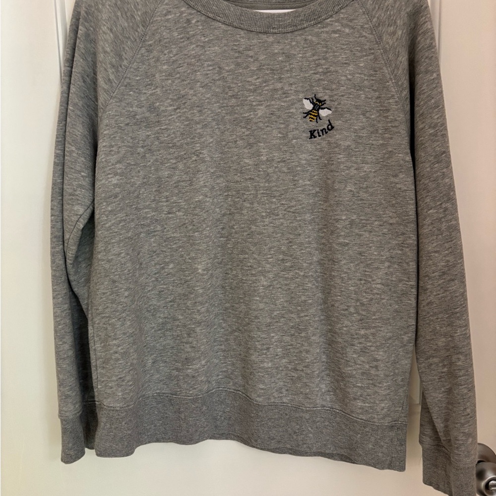 Old Navy Bee Kind Gray Sweatshirt.